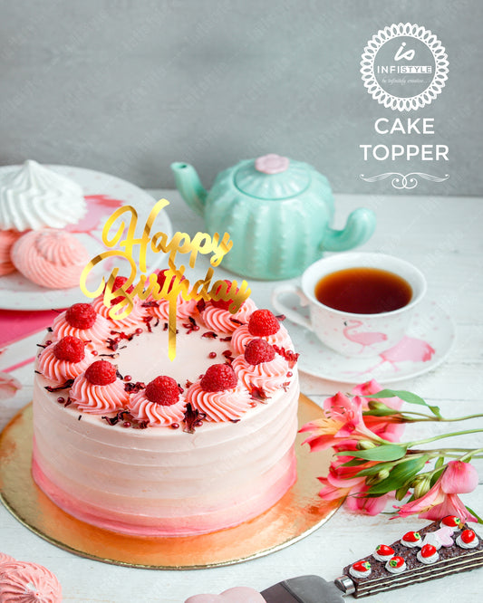 Happy Birthday Acrylic Cake Toppers