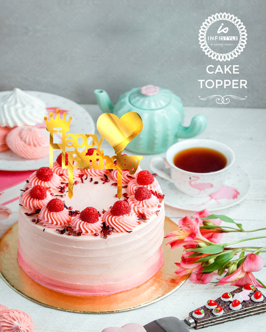 Happy Birthday Acrylic Cake Toppers