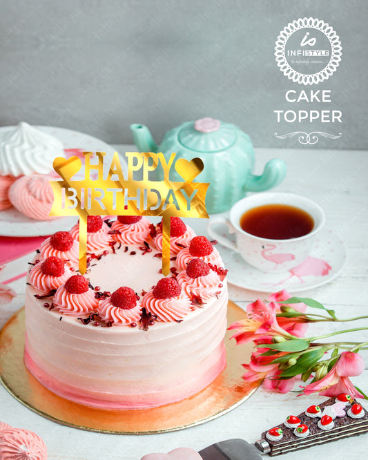 Happy Birthday Acrylic Cake Toppers