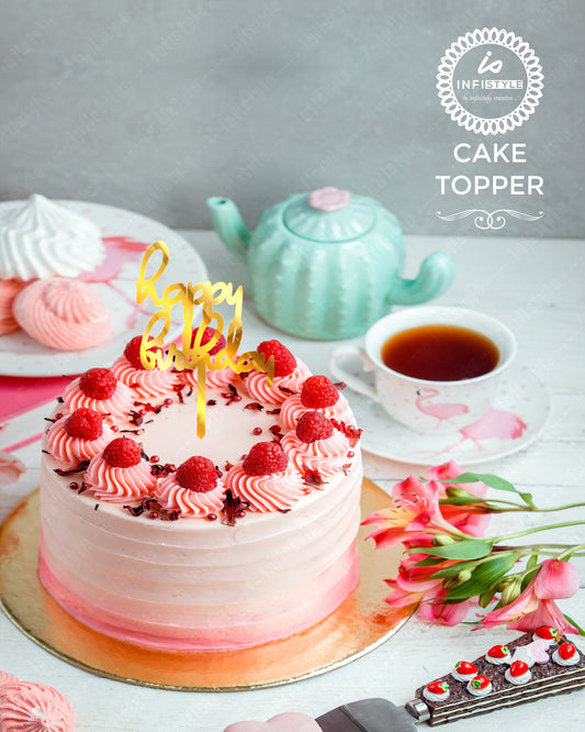 Acrylic Cake Toppers Happy Birthday