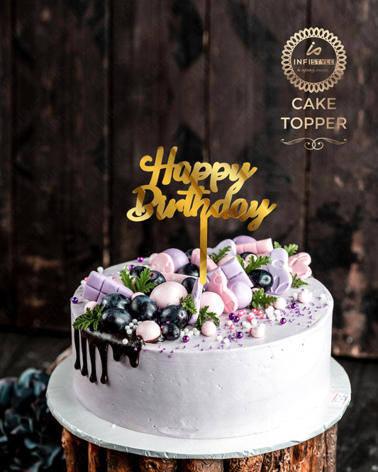 Happy Birthday Acrylic Cake Toppers