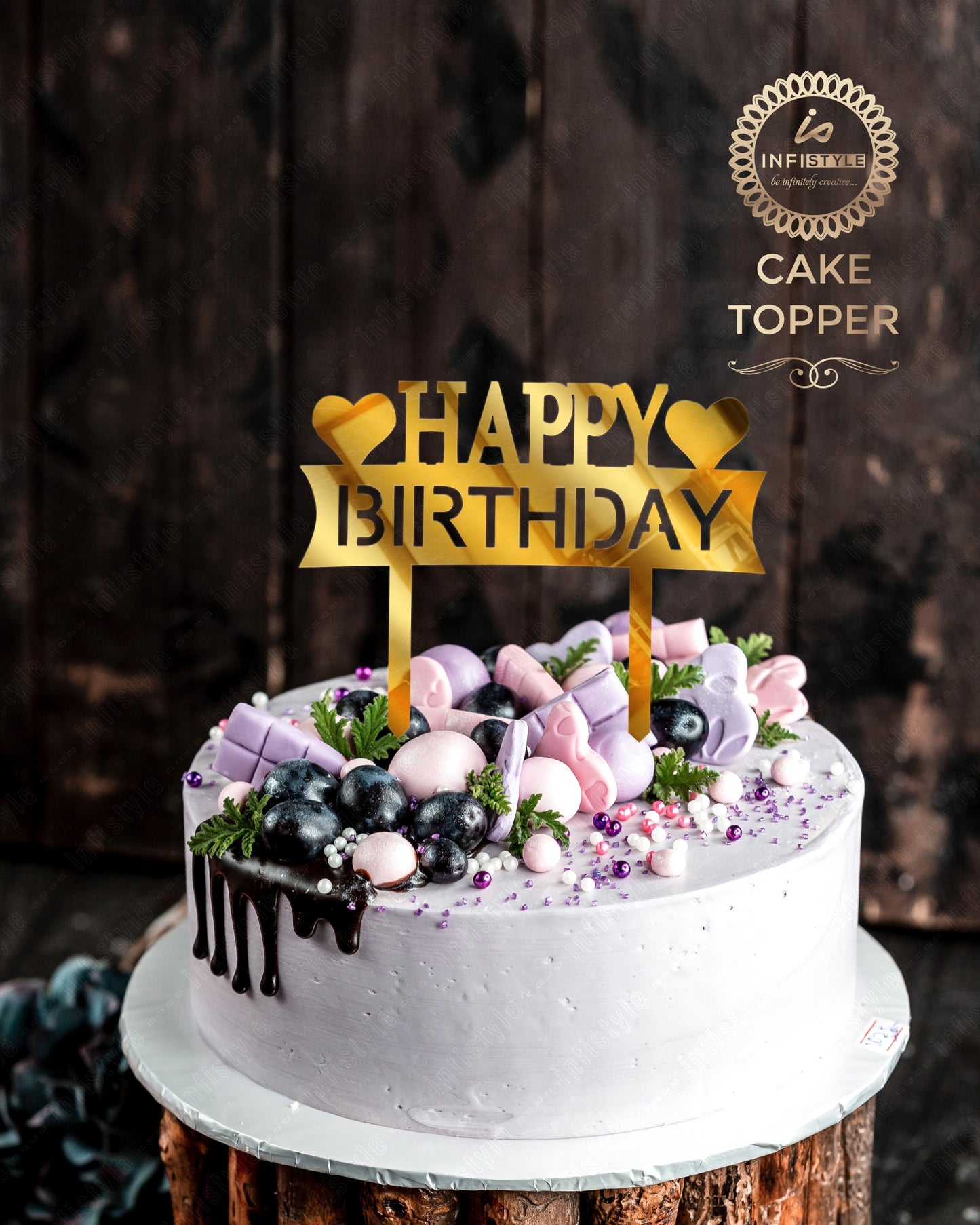 Happy Birthday Acrylic Cake Toppers
