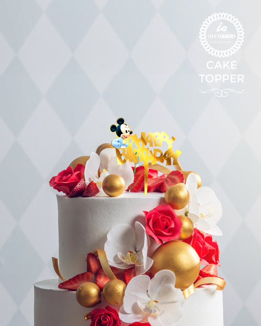 Acrylic Mickey Baby Cake Birthday Topper