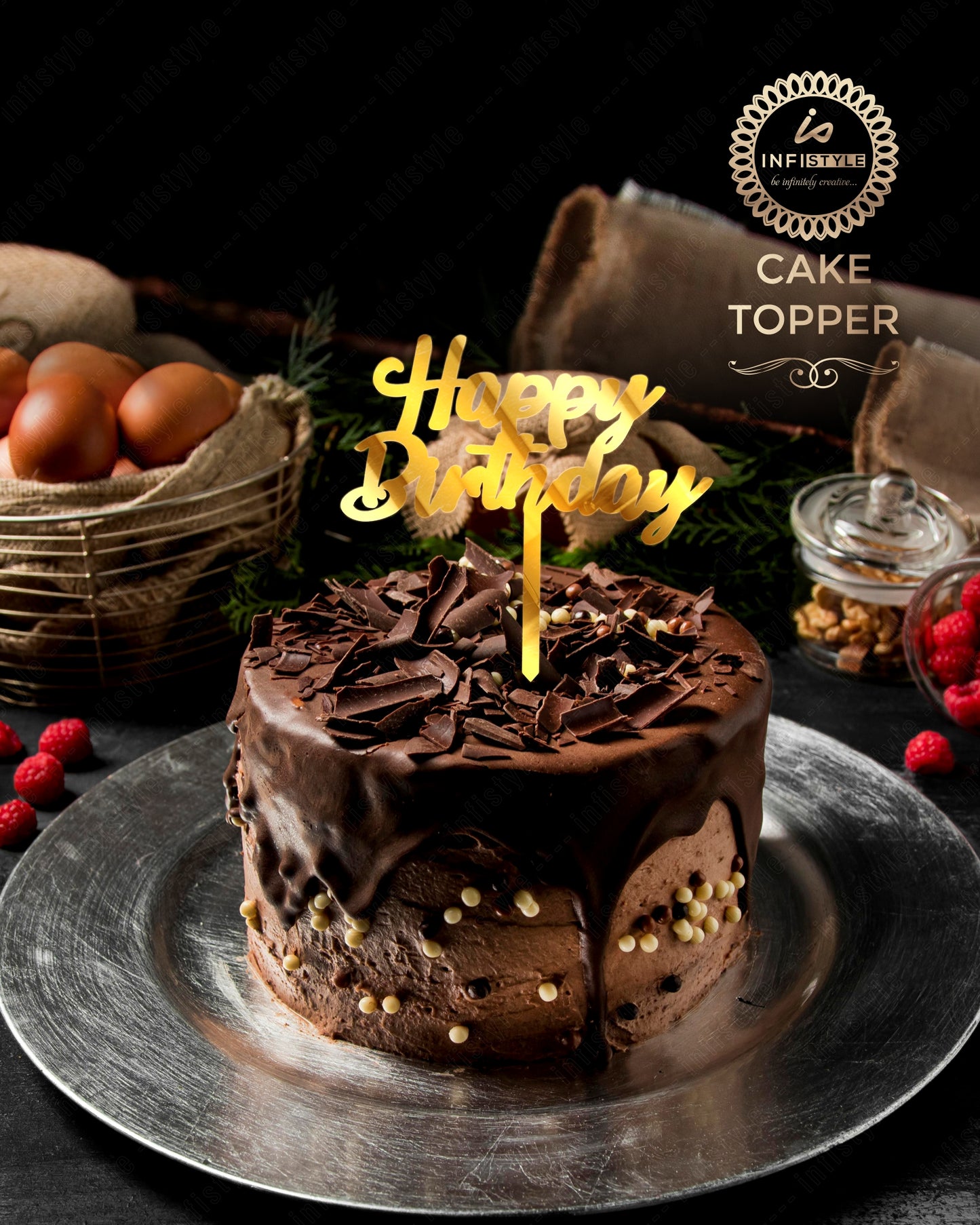 Happy Birthday Acrylic Cake Toppers