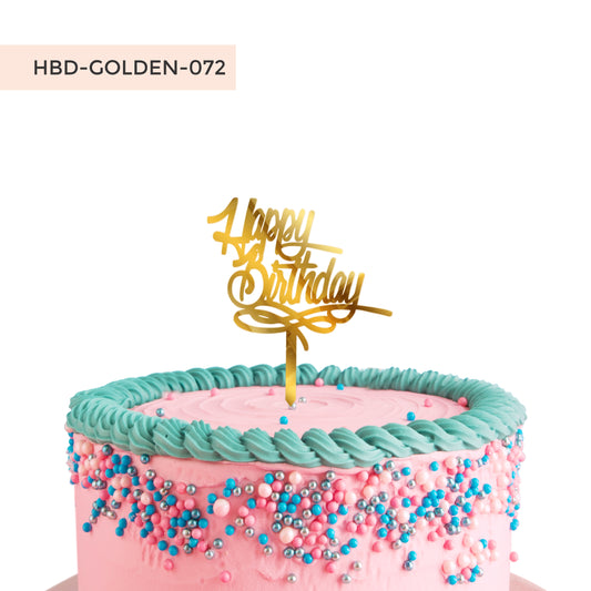 Happy Birthday Acrylic Cake Toppers