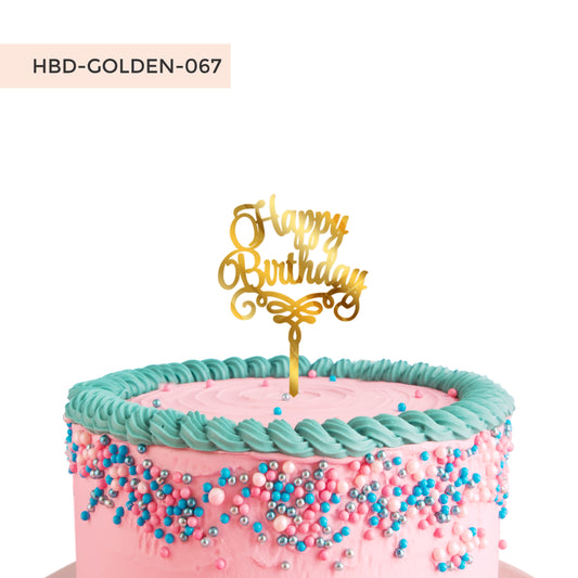 Happy Birthday Acrylic Cake Toppers