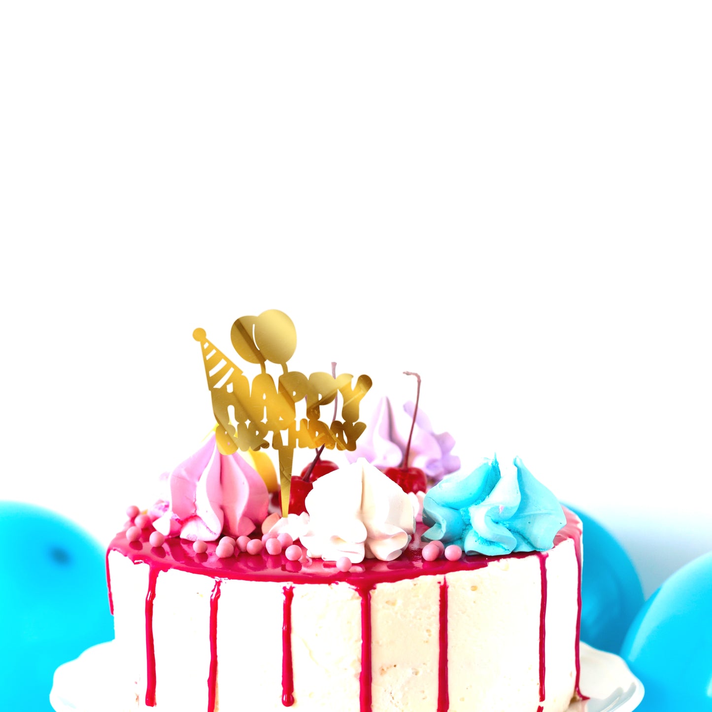 Happy Birthday Acrylic Cake Toppers
