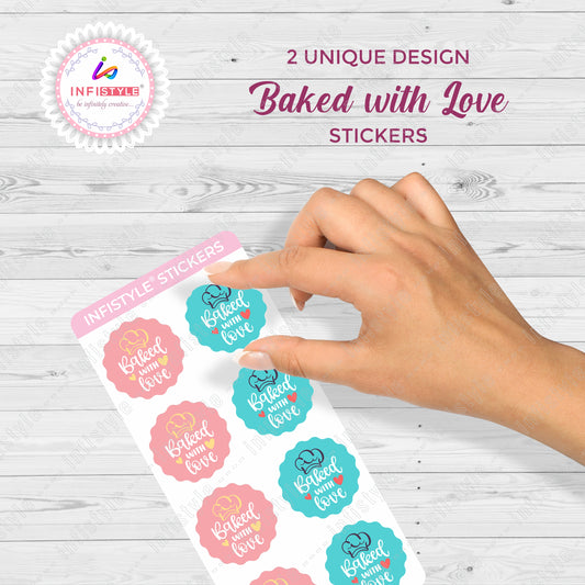 Baked with love Sticker