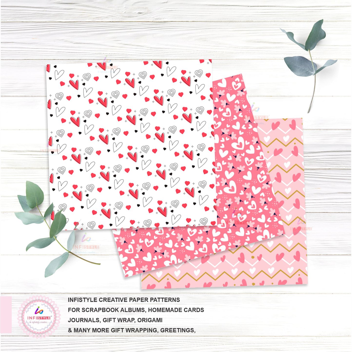 Scrapbooking Craft Paper Pack of 24