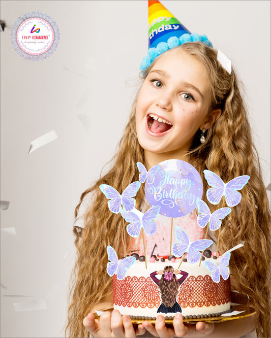 Birthday Cake Toppers Butterfly Design