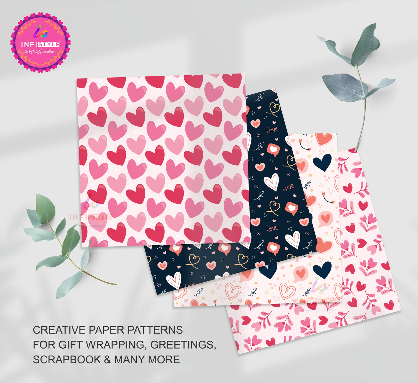 Scrapbooking Craft Paper Pack of 24