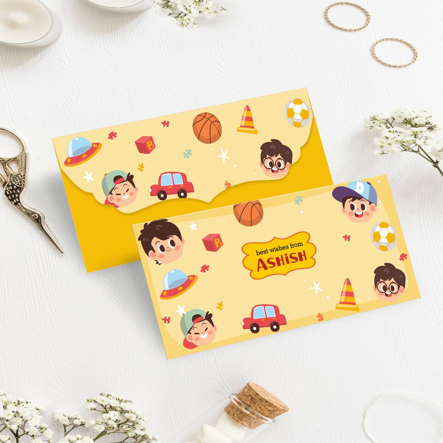 Custom Kids Gift Envelope for Gifting