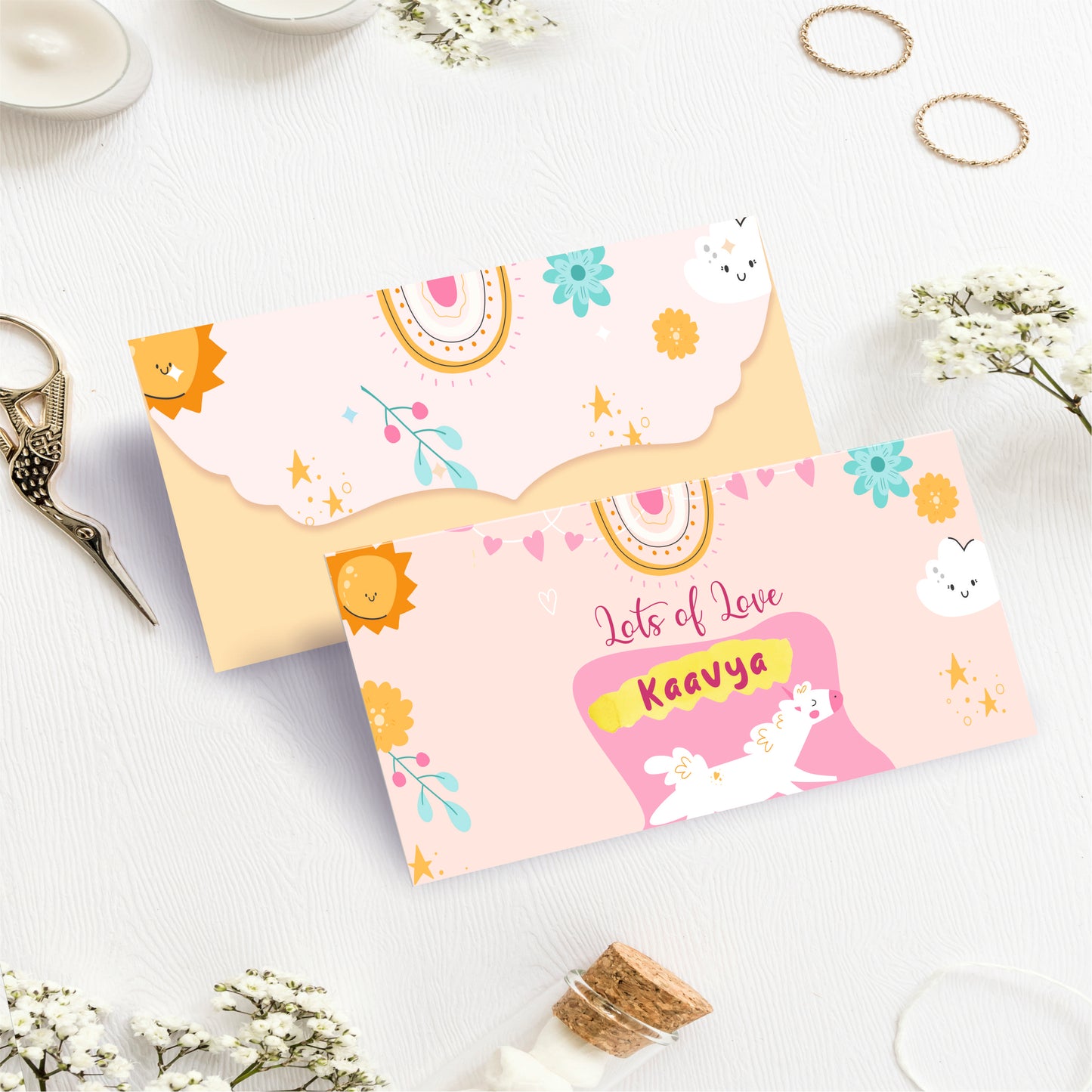 Custom Kids Gift Envelope for Gifting