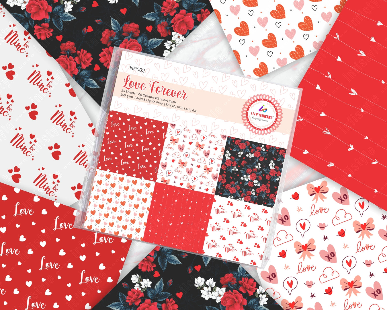 Valentine Craft Paper Pack 250 GSM