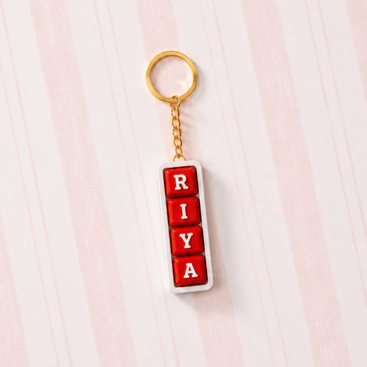 Personalized Keyboard Clicker Custom Alphabet Fidget Letters Keychain
