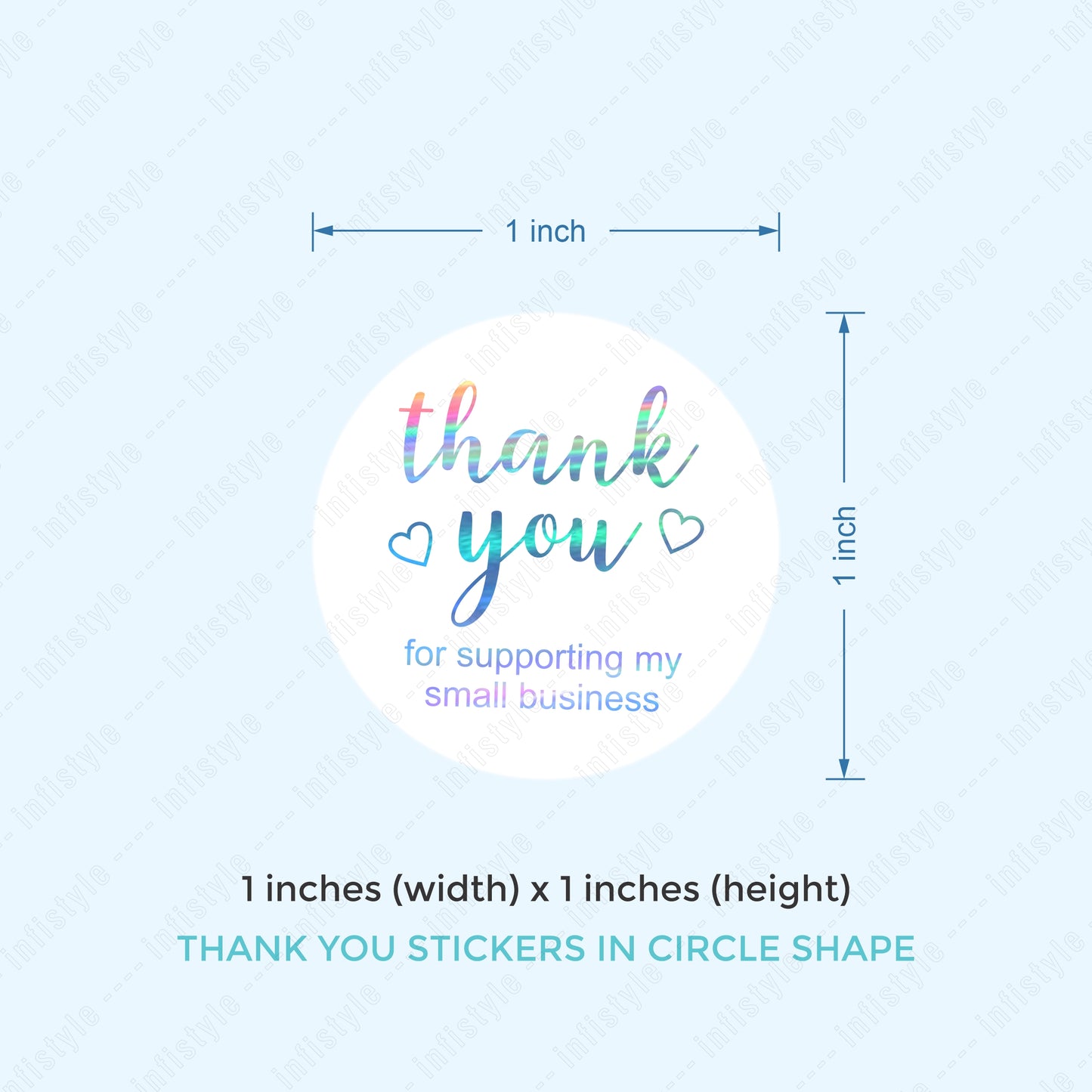 Thank You Stickers Roll for Small Business
