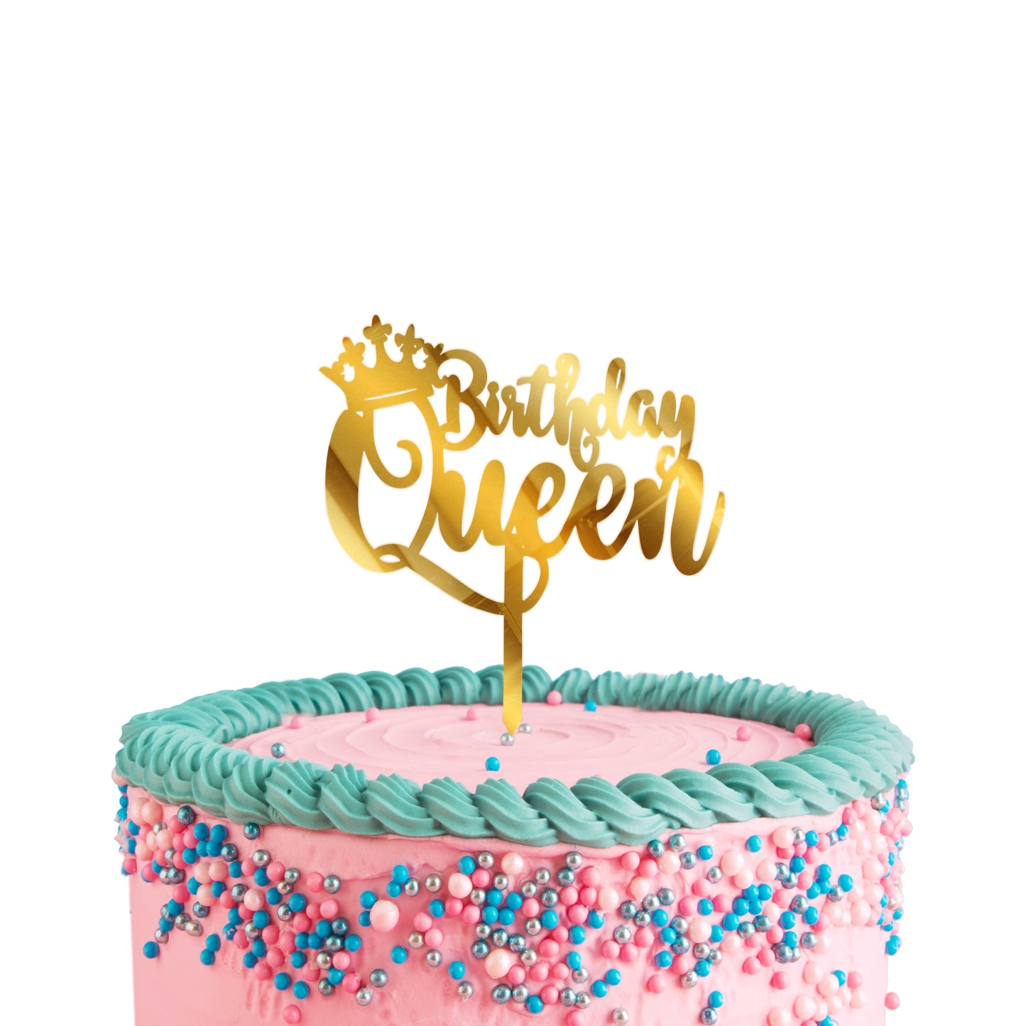Birthday Queen Acrylic Cake Toppers