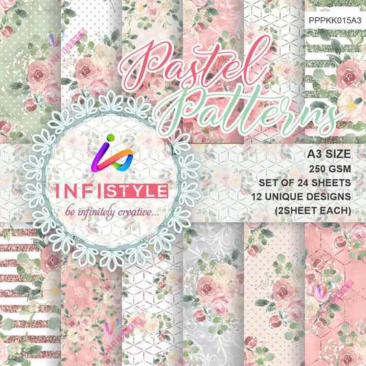 Pastel Pattern Paper Pack of 24