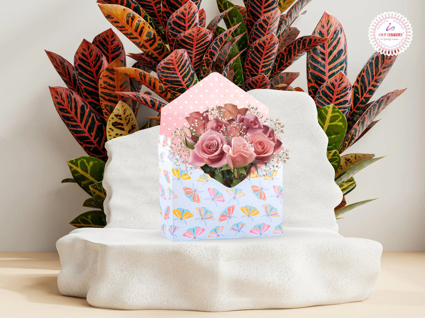 Bouquet Envelope For Gifts Floral Design Envelope Gifts Wedding Bouquet Boxes Envelope 5 Unique Designs 300 GSM Thick