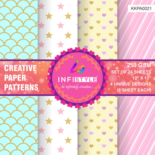 Scrapbooking Craft Paper 24 Sheets