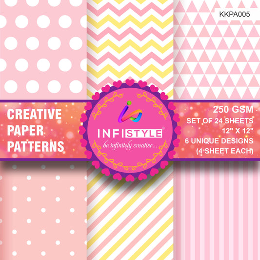 Scrapbooking Craft Paper Pack of 24