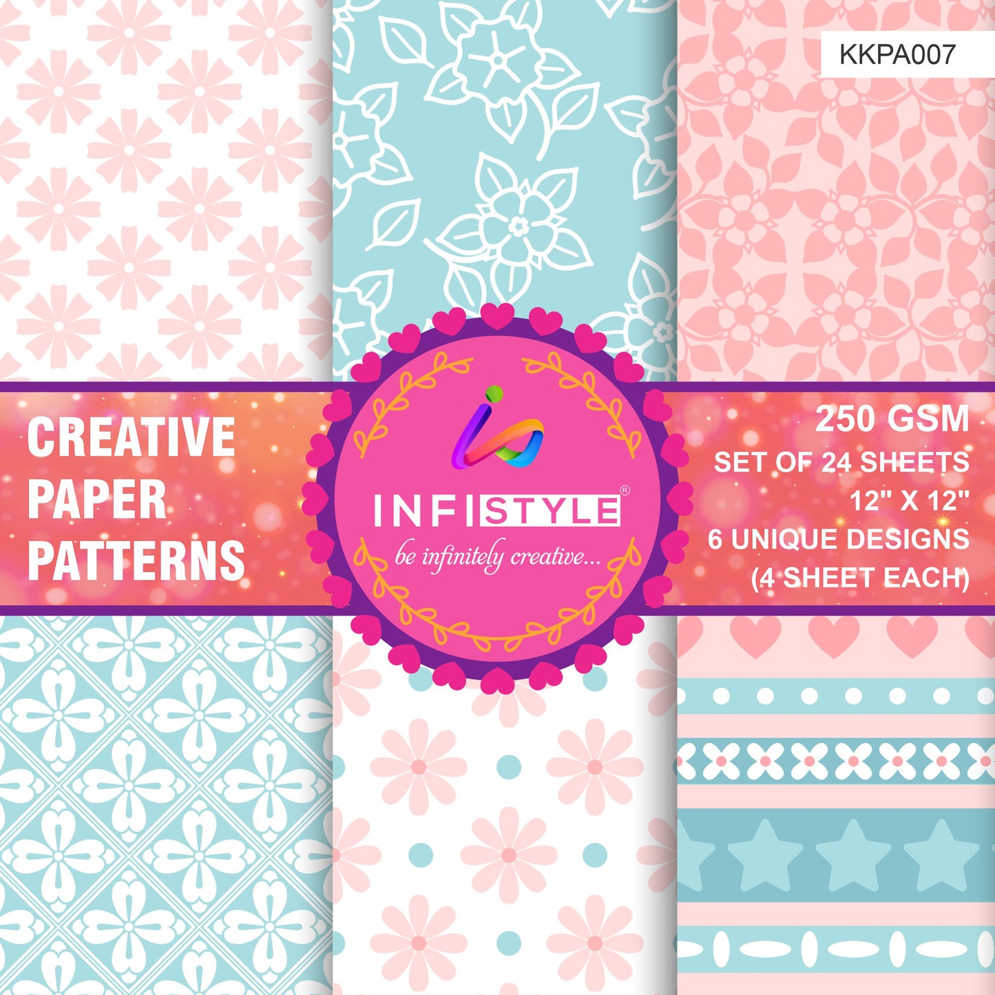 Scrapbooking Craft Paper Pack of 24