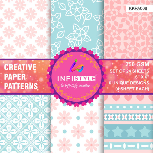 Scrapbooking Craft Paper Pack of 24