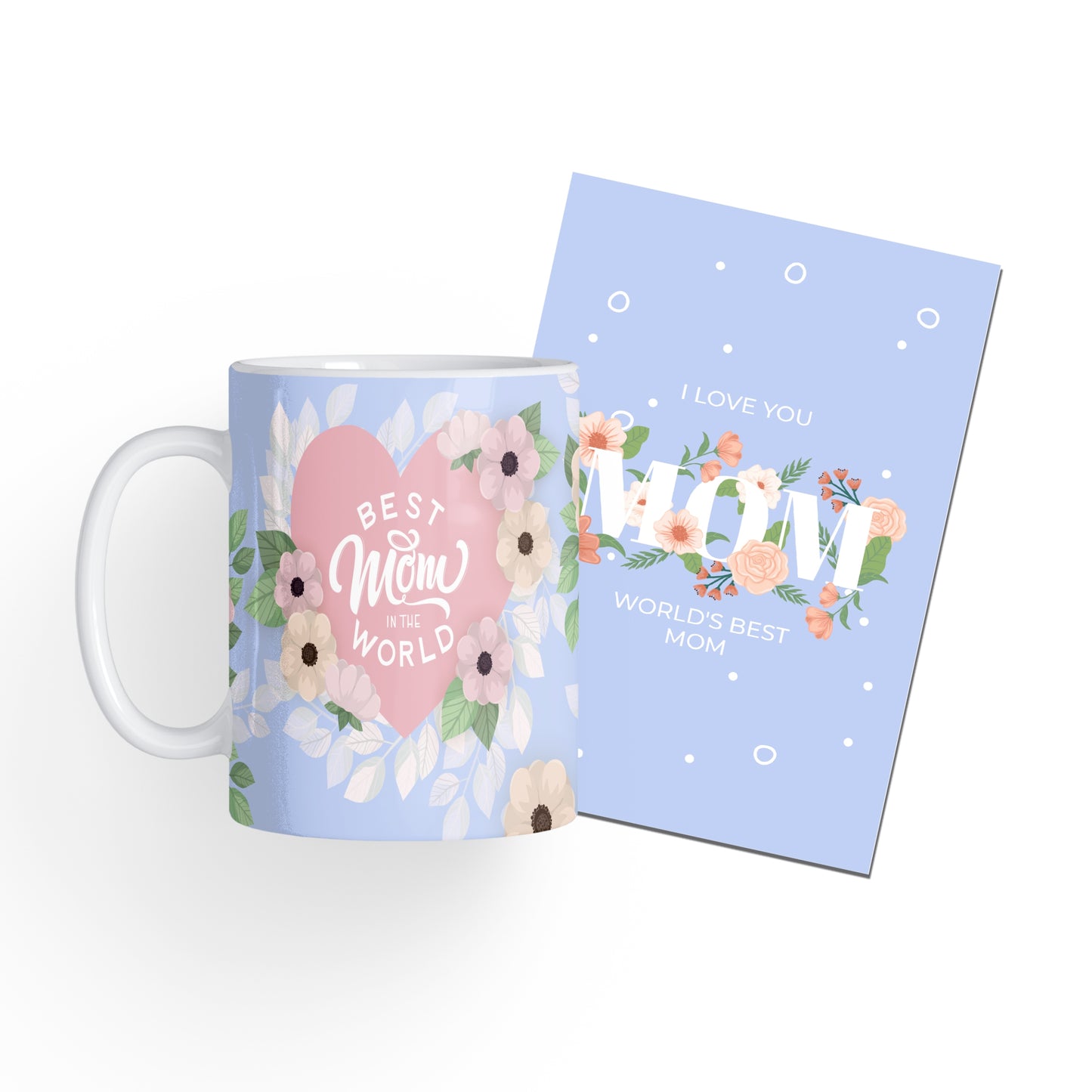 Mother’s Day Gift World’s Best Mother Combo Gift -Premium Mug and Greeting Card (MOTHER-001)