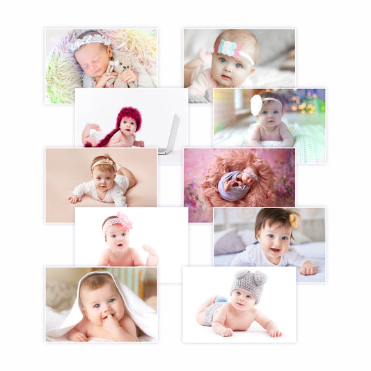 Smiling Baby Wall Posters Set of 10