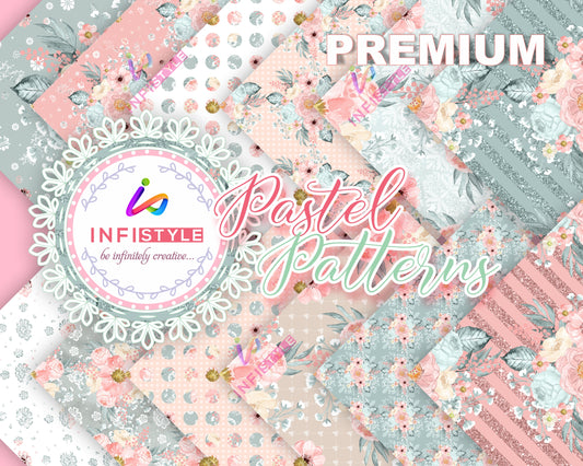 Pastel Paper Pattern Pack of 24 Sheet