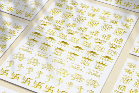 DIY Raksha Bandhan Cards Using Our Beautiful Rakhi Stickers