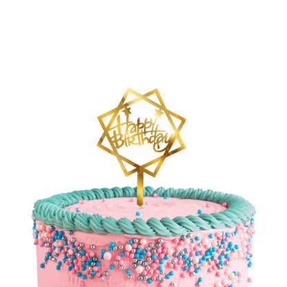 Happy Birthday Acrylic Cake Toppers