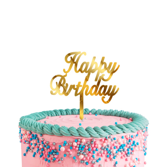 Acrylic Happy Birthday Cake Toppers