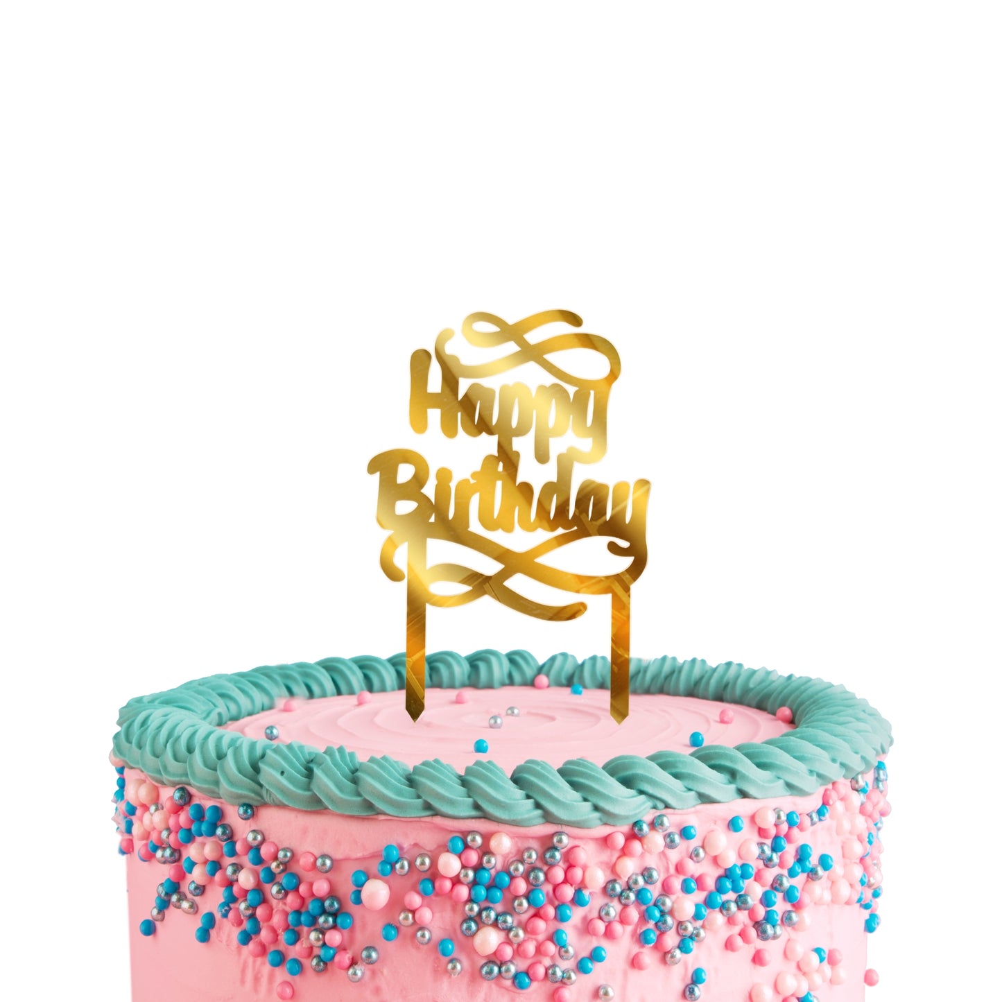 Happy Birthday Acrylic Cake Toppers