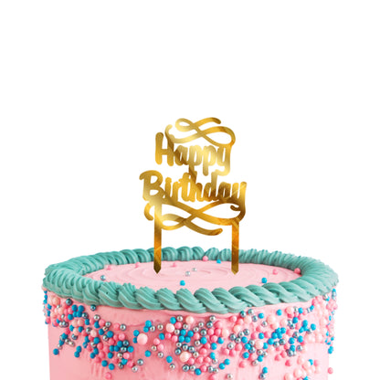 Happy Birthday Acrylic Cake Toppers