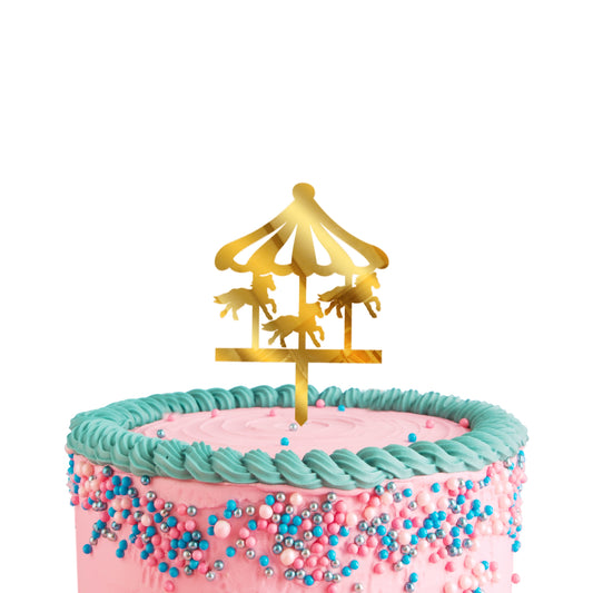 Golden Cake Toppers for Birthday Decoration