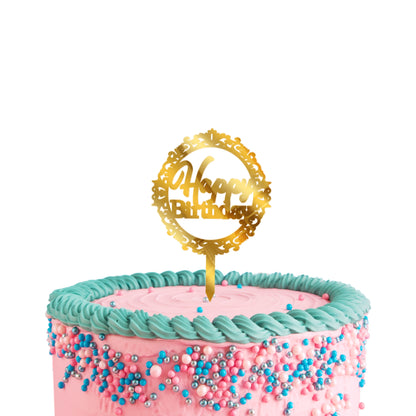 Happy Birthday Acrylic Cake Toppers