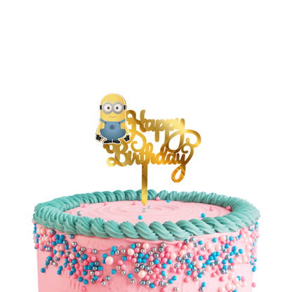 Acrylic Minion Cake Topper for Birthday