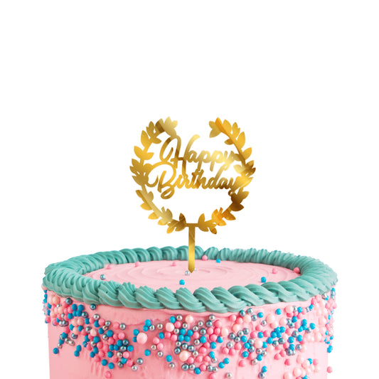 Happy Birthday Acrylic Cake Toppers