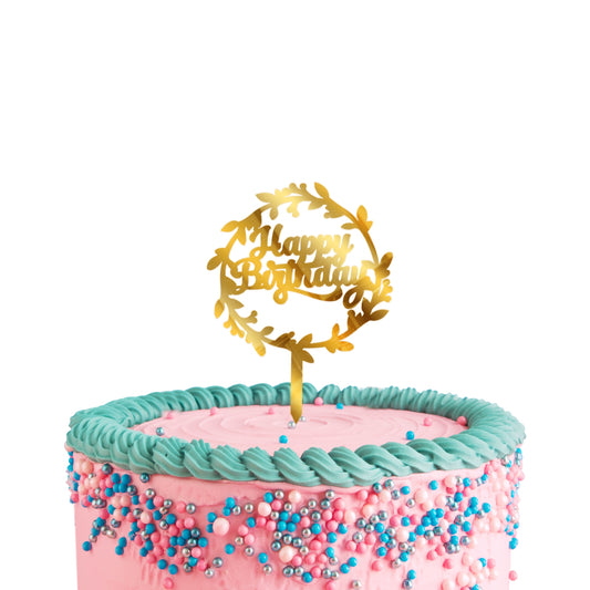 Happy Birthday Acrylic Cake Toppers