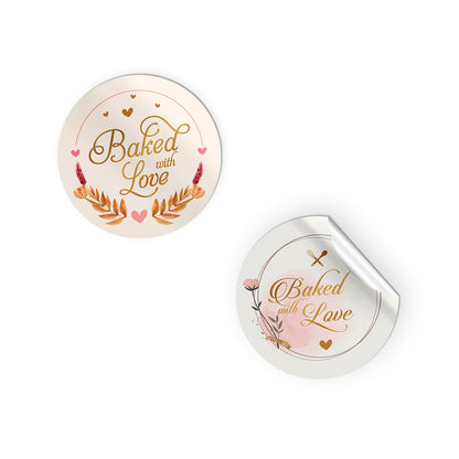 Baked with love Sticker