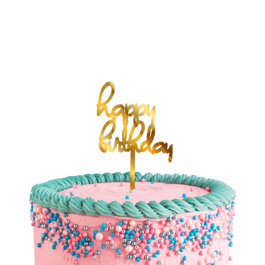 Acrylic Cake Toppers Happy Birthday