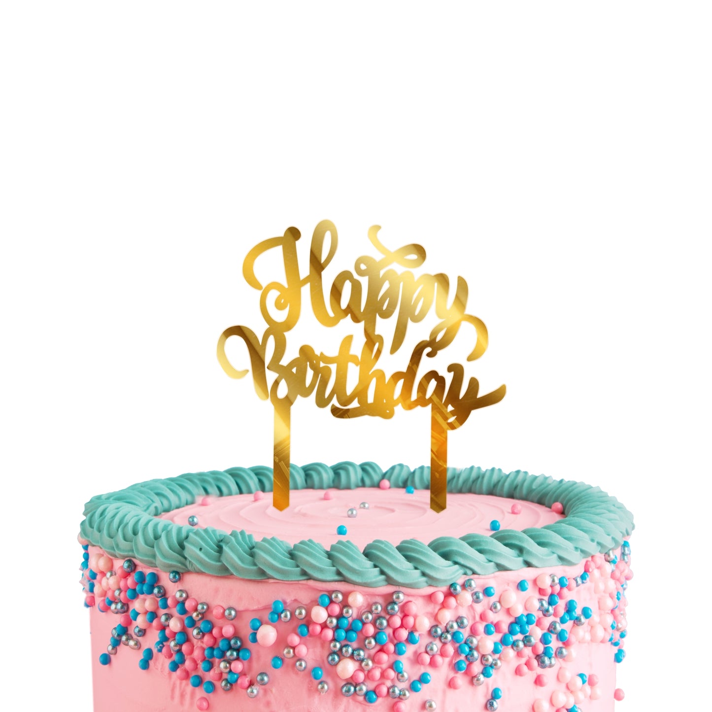 Happy Birthday Acrylic Cake Toppers