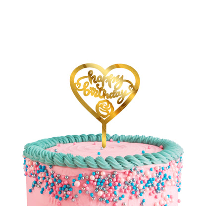 Happy Birthday Acrylic Cake Toppers