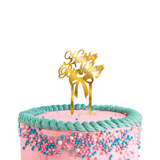 Happy Birthday Acrylic Cake Toppers