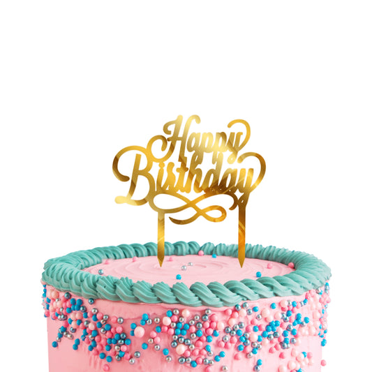 Happy Birthday Acrylic Cake Toppers