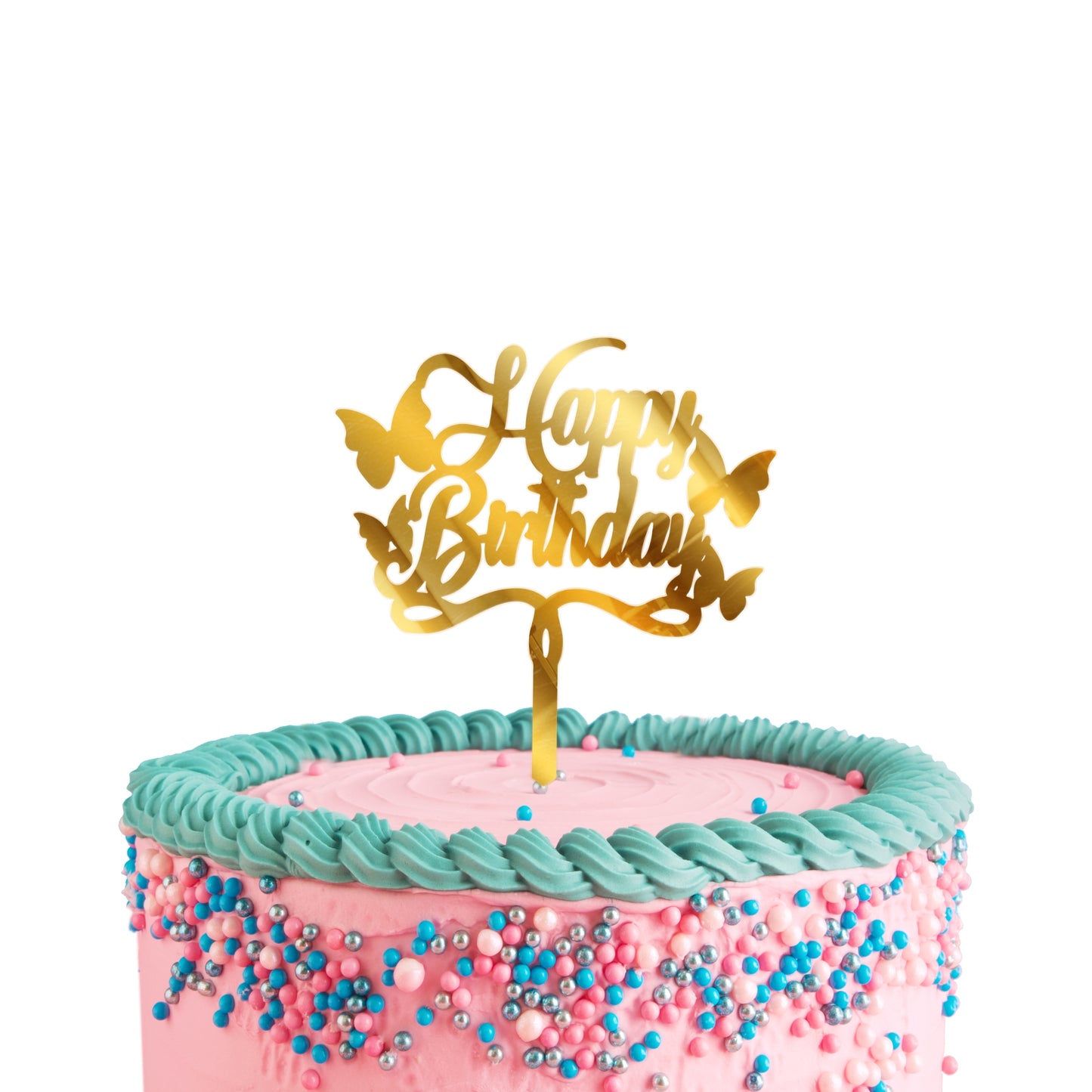 Happy Birthday Acrylic Cake Toppers