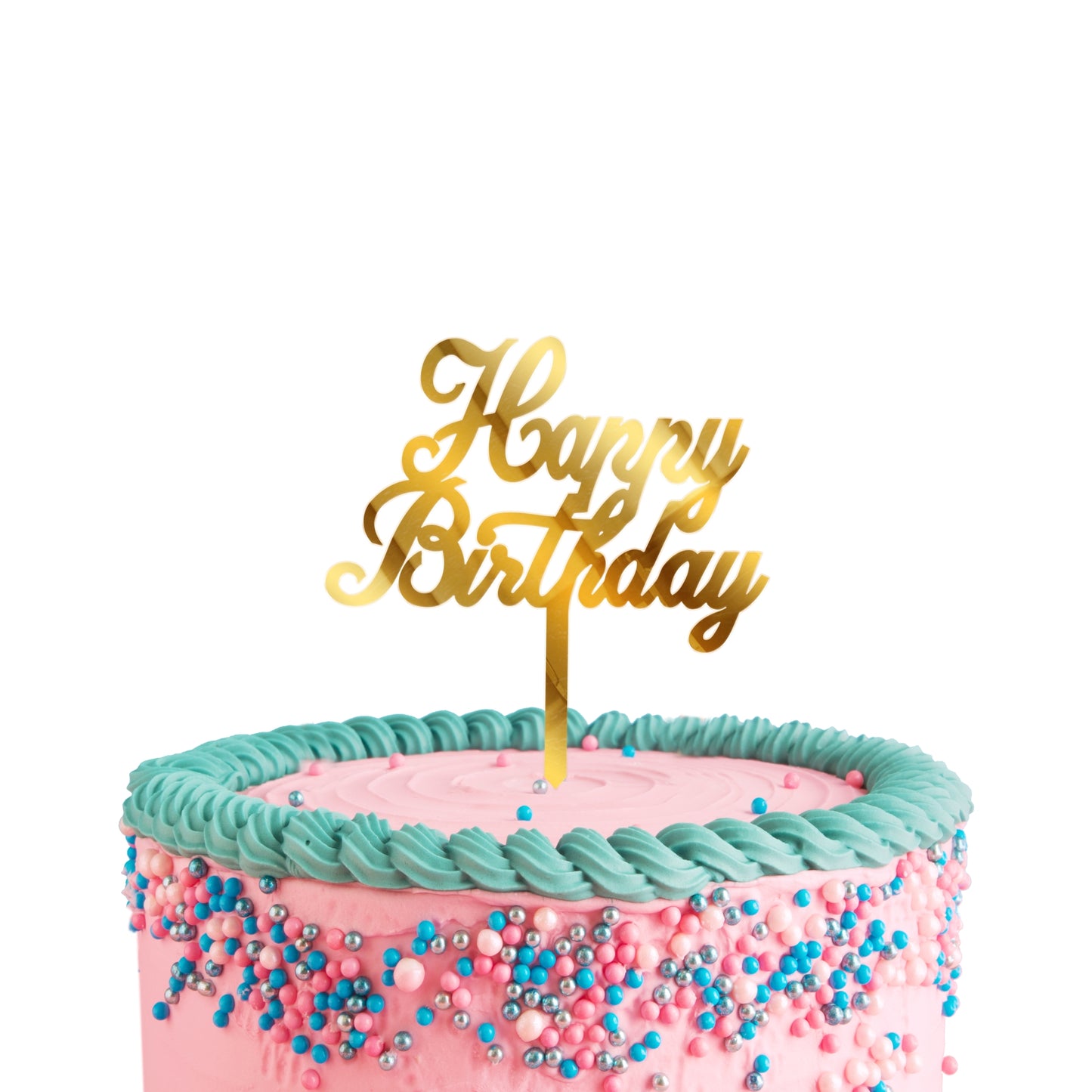 Happy Birthday Acrylic Cake Toppers