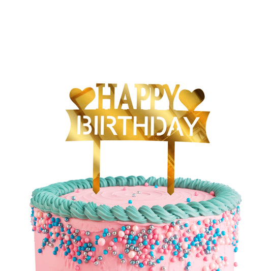 Happy Birthday Acrylic Cake Toppers