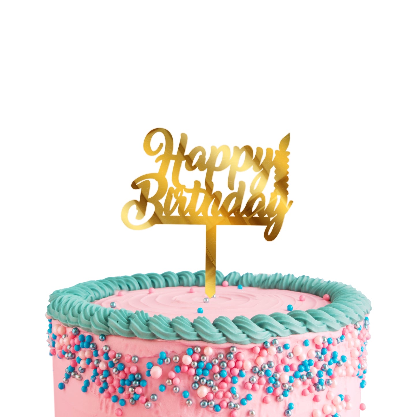 Happy Birthday Acrylic Cake Toppers